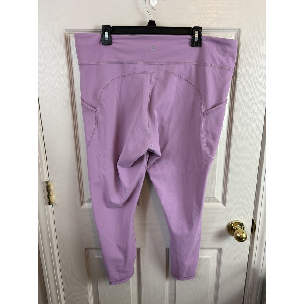 Lululemon Invigorate High Rise Purple Leggings Size 20 Plus Size - 511